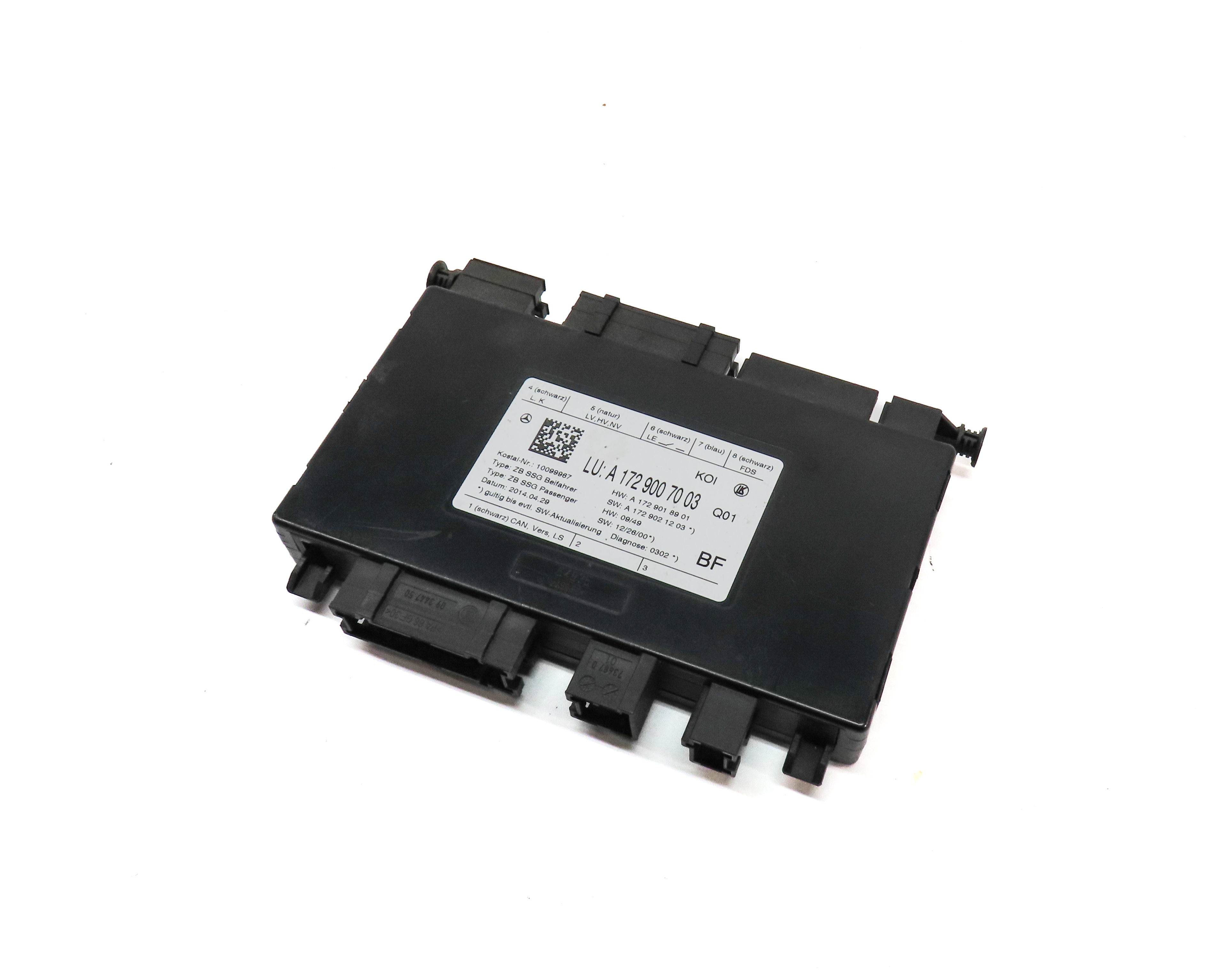 2014 MERCEDES E350 (W212) FRONT RIGHT PASSENGER SEAT CONTROL MODULE — exact item pictured